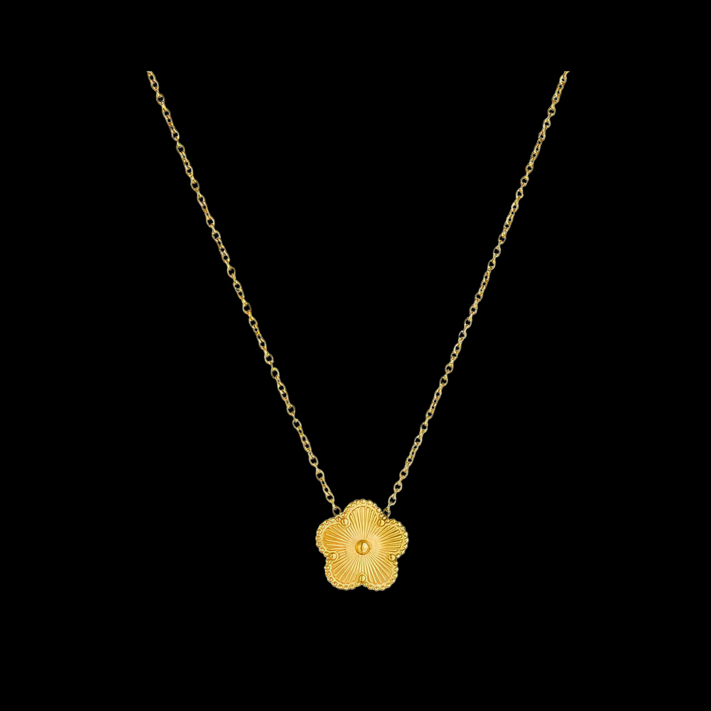 waterproof jewellery and sweatproof jewellery necklace flower pendant