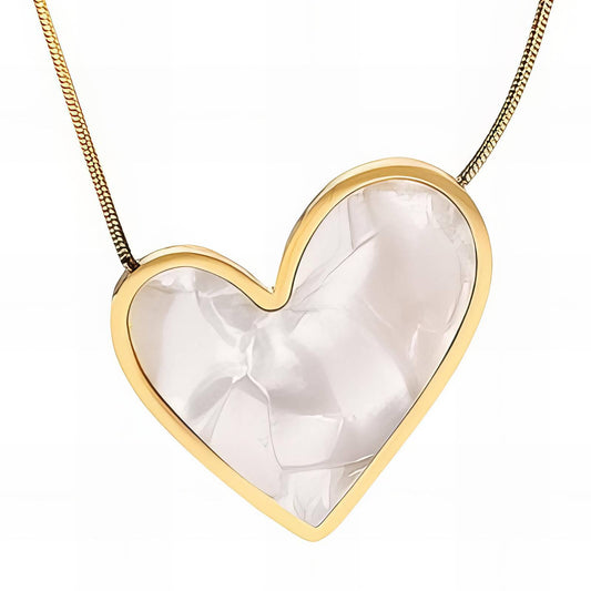18k Gold Waterproof Jewellery and Sweatproof Jewellery Necklace - White Image