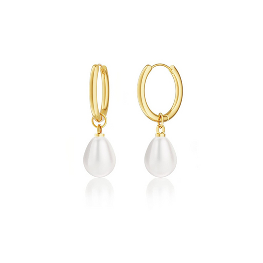 Pearl Drop Earrings - Waterprooof Jewellery Piece